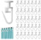 Plastic Sliding Curtain Hooks 100PCS Curtain Glider Hooks Shower Curtain Hooks White Curtain Track Glider Hooks Curtain Hook 11 mm Curtain Rail Hooks for Window Door Shower Curtain