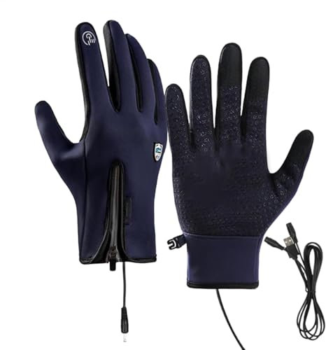 dzqad Beheizte Ski-Fäustlinge wasserdicht,wasserdichte Ski-Fäustlinge - Wiederaufladbare Winter-Skihandschuhe,wasserdichte Outdoor-Fäustlinge für kaltes Wetter, Handwärmer zum Fahren und