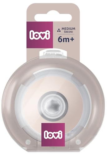 LOVI Mammafeel dynamisk napp, 1 st, säker för amning, 100% silikon, innovativ teknik, så nära mammas bröst, BPA-fri (6 m+)