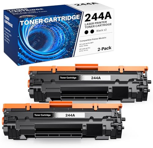 44A CF244A Toner Schwarz Kompatibel für HP 44A CF244A für HP Laserjet Pro M15w Toner HP MFP M28w Toner M28a M15a Drucker (Schwarz, 2er-Pack)