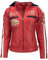 URBAN 5884 Motorradjacke Damen Mit Protektoren, Damenjacke aus Lammleder, Protektoren für Rücken, Schultern und Ellenbogen