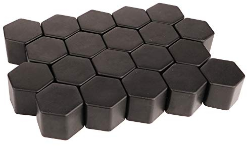 Gebildet 20stücke Schwarz Silikon 21mm Auto Fahrzeug Radmutter Lug Nabenabdeckungen Schraube Staubschutzkappen