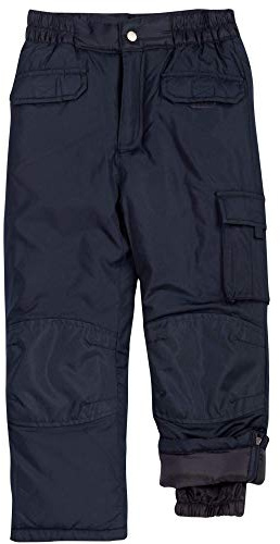 Cherokee Kids Snow Pants - Insulated Heavyweight Waterproof Ski Pants for Boys & Girls - Breathable Winter Gear for Kids, Size 12/14, Black