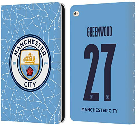 Head Case Designs Offiziell Zugelassen Manchester City Man City FC Alex Greenwood 2020/21 Frauen Home Kit Gruppe 2 Leder Brieftaschen Handyhülle Hülle Huelle kompatibel mit Apple iPad Air 2 (2014)