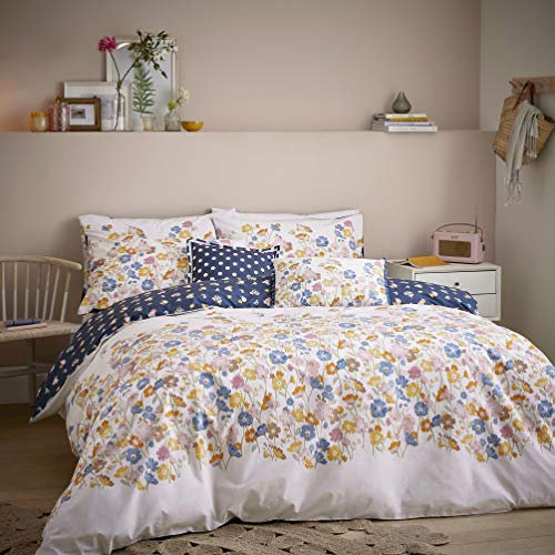 Ashley Wilde Cath Kidston Park Meadow Duvet Cover Set 100% Cotton (Super King Duvet Cover Set 260cm x 220cm)