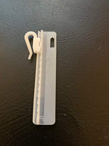 Pack of 10 - Adjustable Pinch Pleat Curtain Hooks - 75mm Sew in Type