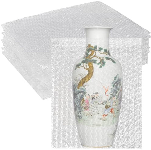 Confezione da 14 sacchetti trasparenti con bolle d'aria, 45,7 x 55,9 cm, grandi sacchetti a bolle per una maggiore protezione, a doppia parete, antiurto, per riporre oggetti, spedizioni, traslochi