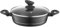 FLORINA Olla de Aluminio (2,3 l) I 24 cm I Olla con Tapa de Vidrio DELUX I Medidor y Revestimiento Antiarañazos I Cazuela Induccion I Apta para Cocina de Inducción, Gas y Eléctrica (Negra)