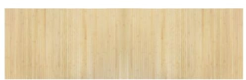 vidaXL Alfombra Rectangular bambú Color Natural Claro 60x200 cm, Alfombra de área, Alfombra de Sala de Estar, Alfombra Rectangular, Alfombra de Piso