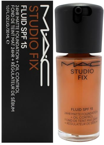 Studio Fix Fluid SPF 15 24Hr Matte Foundation Plus Oil Control - NW45 by MAC for Women - 1 oz Foundation