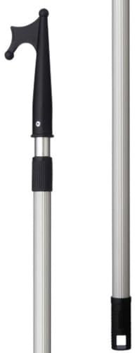 Sprenger Teleskop Bootshaken aus eloxiertem Aluminium stufenlos ausziehbar von 118-201 cm