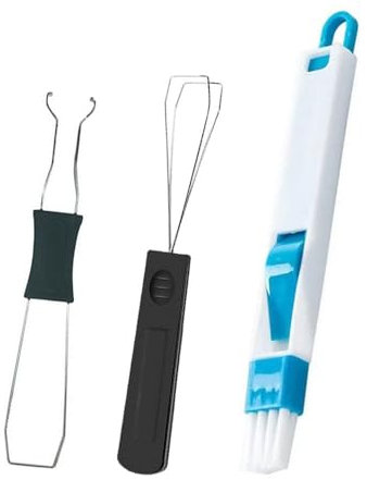 Extractor de teclas universal, extractor de teclas, extractor de teclado, extractor de teclado, sin acero, con cepillo para teclado