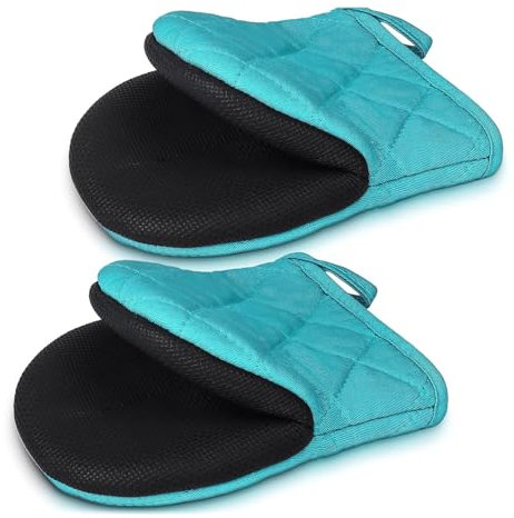 Nicht Slip Ofen Handhandschuhhaarpaar Hitzebeständiger Kurzer Neopren Küchenhandschuhe Home Backzubehör Kochbedarf