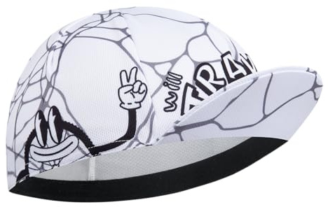 Corsehild Cycling Cap with Sun Visor, Lightweight Polyester Bike Hat for Men & Women, Breathable Under Helmet Design for Road Biking & Outdoor Sports