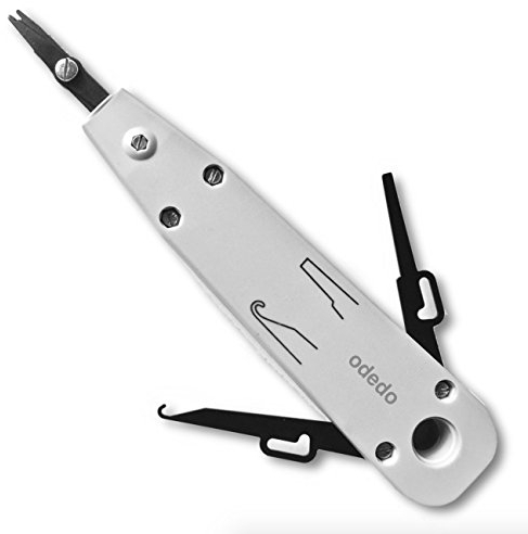 odedo LSA Auflegewerkzeug Anlegewerkzeug Netzwerk Werkzeug für Netzwerkdosen Patchfelder Patchpanel Netzwerkverdrahtung LSA Punch Down Tool