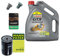 1x Ölwechsel Set - MANN-FILTER ÖLFILTER + 5 L CASTROL GTX ULTRACLEAN 10W-40 A3/B4