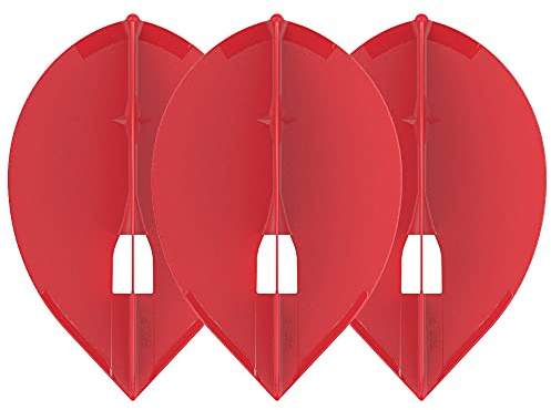 Lstyle Dart Flights: L2 PRO Teardrop 2-Pack - for Soft Tip and Steel Tip Darts - Red