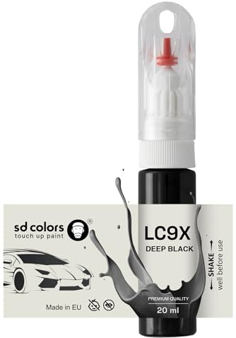 SD COLORS DEEP BLACK LC9X C9X 2T TOUCH UP 20 ML PAINT CONVENIENT BRUSH FOR SCRATCH REPAIR FIX (JUST PAINT)