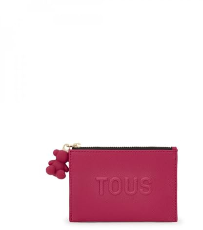 Tous Monedero Tarjetero Fucsia, para Mujer, Medidas 8,5 x 11,7 x 1,5 cm, Colección Tous La Rue New