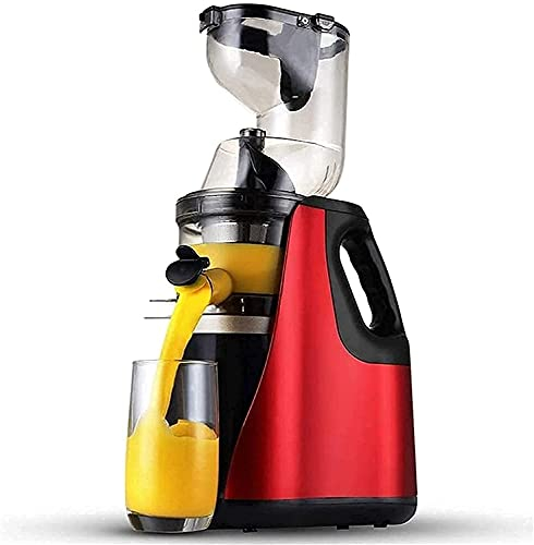 CRBUDY Máquina exprimidora, Extractor de Jugo de masticación Lenta, máquina exprimidora de prensado en frío con conducto de 3de Ancho para Frutas y Verduras de Alto Rendimiento