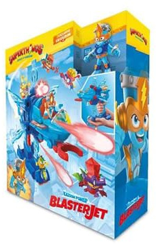 SUPERTHINGS KAZOOM Power – Vehículo Multi-acción de la Serie de TV ''Kazoom Power'', Contiene 1 Blaster Jet, 1 Kid Kazoom Exclusivo y 6 Proyectiles