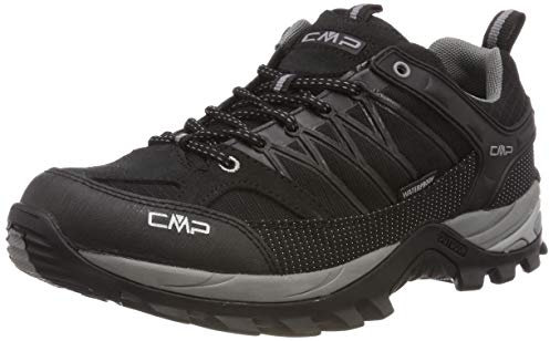 CMP Herren Rigel Low Shoe WP Trekking-& Wanderhalbschuhe, Nero Grey, 39 EU