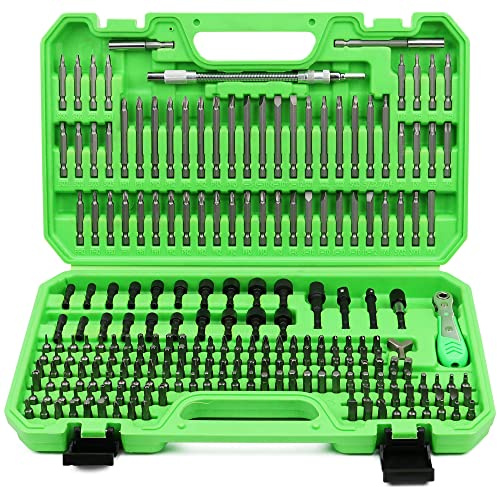 SWANLAKE 232-Piece Ultimate Screwdriver Bit Set, Cr-V Impact Driver Bit Set, Includes Security Bits, Nut Driver, Ratchet Wrench and Bits Holder