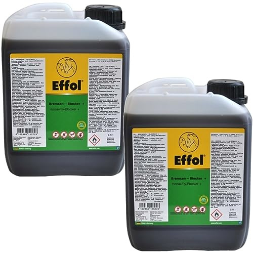 RL24 - Bremsen-Blocker+ Insektenschutz | Fliegenschutz mit starkem Duft | gegen Bremsen, Zecken & Mücken | Bremsenspray für Pferde | dermatologisch getestet | 2 x 2500 ml Kanister (2er Set)