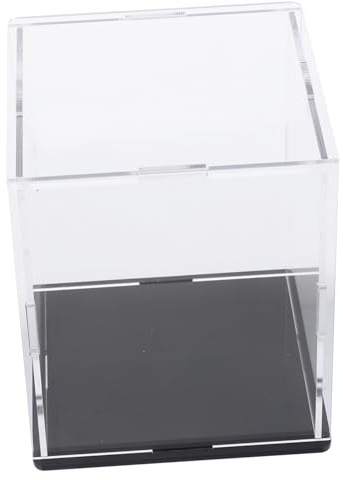 ibasenice Caja de Exhibición Acrílica Transparente para Colección, Caja de Acrílico Resistente 10x10x12 Cm Compartimentos, Adecuado para Vitrinas y Almacenamiento