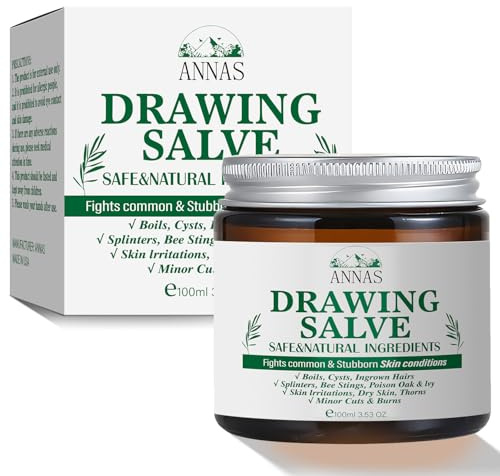 Drawing Salve,for Ingrown Hair, Boil and Cyst, Maximum Strength Fast Acting for Splinters Remover, Bug and Spider Bites, Bee Stings,