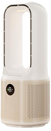 VOMI Ttischventilator Akku Rotorlose Ventilator Mit Akku 4000Mah Ventilator Ohne Rotorblätter Tragbarer Kleiner Mit Nachtlicht, Leise 9 Geschwindigkeiten, 9H Timer, für Schlafzimmer Büro