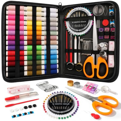 Coquimbo Sewing Kit for Adults Beginner, 160 Pieces Needle and Thread Kit
