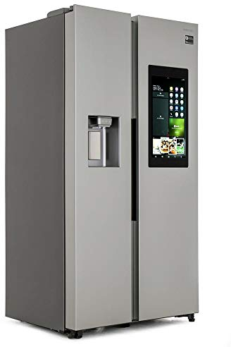 Samsung RS68N8941SL 613 Litre American Style Fridge Freezer Touchscreen 2 Door 91cm Wide - Silver