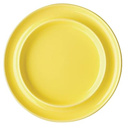 Olympia Heritage Raised Rim Plates Yellow 203mm (Pack of 4)