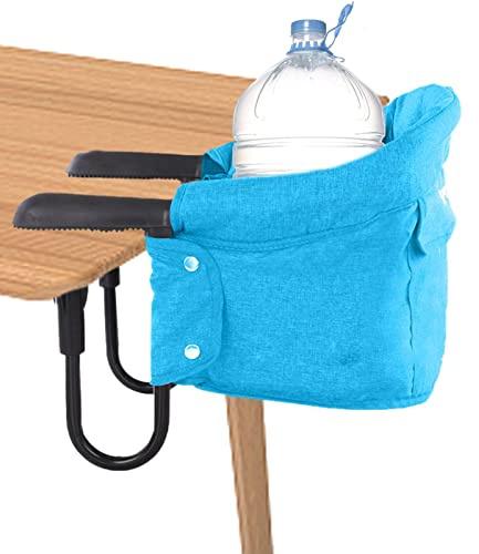Trona para niños, silla de comedor lateral de mesa portátil para viajes, asiento infantil f cil de transportar, trona plegable con gancho de mesa, gancho multifuncional para ba