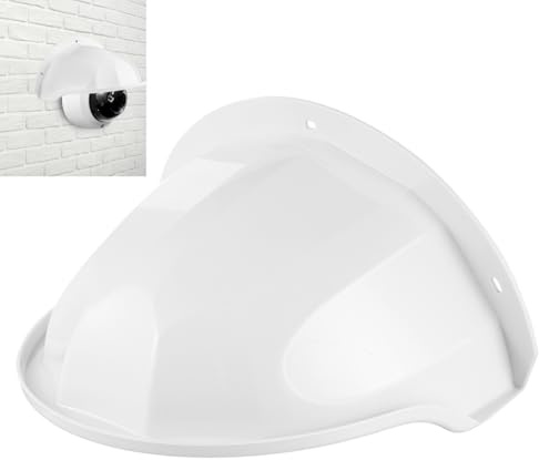 HOMSFOU Outdoor Camera Protector Cover Silicone Security Camera Rain Shield Weather Resistant Housing with Large Viewing Window 11.41X8.07X5.90 Inches