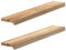 vidaXL Fensterbänke 2 Stk. Unbehandelt 90x15x2 cm Massivholz Eiche, Fensterbrett, Holz Treppenstufe, Holz Fensterbrett, Fensterbank Eichenholz