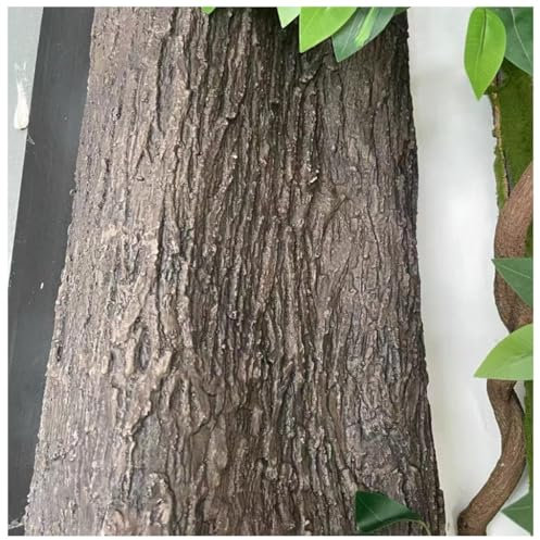 Adesivi murali in Corteccia Artificiale realistica, Decorazione 3D in Corteccia d'albero per recinti Interni ed Esterni(0.8 X 1 m)