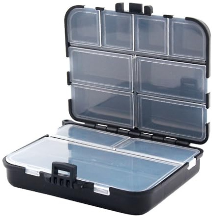 Fishing Tackle Box, Waterproof Double-Sided Utility Fishing Lure Storage Organizer with Removable Dividers for Hooks, Baits