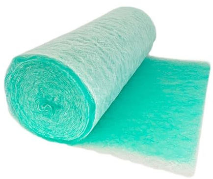 Målarbåsfilter,filter bås luftfilter material,Färgskydd i glasfiber för sprutbox,Färgskydd i glasfiber för luftfiltersystem(Size:3.28x65.6ft(1x20m),Color:Thickness: 60mm)
