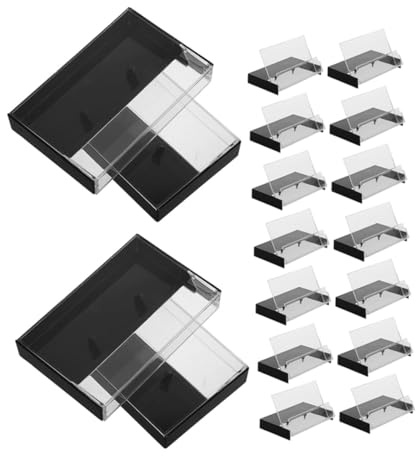 VICASKY Scatola per Cassette Audio Vintage in Plastico Nero, Custodia Protettiva Multifunzionale per 20 Pezzi, Organizer per Conservare e Proteggere Audiocassette