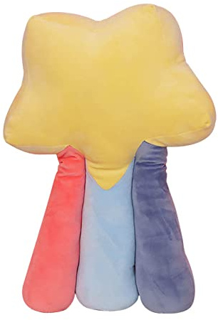 Star Rocket Toy Soft Cuddly Space Themed Throw Pillow for Kids Adults Home (A, One Size)