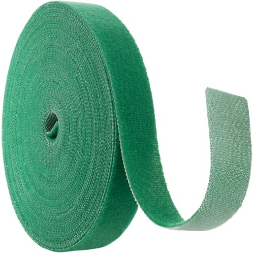 STOWBERRY Lianes de Jardin pour Plantes grimpantes, Crochet et Boucle | 10m x extra large 20mm rouleau - accessoires de serre réutilisables autocollants pour plantes, arbres, vignes grimpantes et