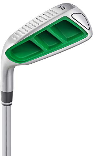 MAZEL Cuña De Lanzamiento Y Astillado De Golf, Diestro, 35. 45. 55 Grados Disponible para Hombres Y Mujeres, Mejora Tu Juego Corto (Izquierda, Acero Inoxidable (Cabeza), Regular, 45) Verde
