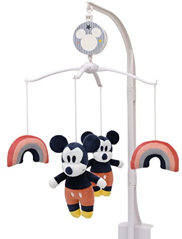 Disney Mickey Mouse and Friends Mickey Mouse Red and Black Rainbow Multicoloured Musical Mobile