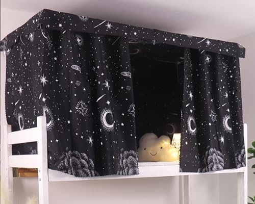 Bettvorhang Etagenbett Zelt Vorhang Blackout Vorhänge Moskitonetz Hochbett Schlafzelt Schlafsaal Mid-Sleeper Bett Zelt Vorhang Tuch Staubdicht Moskito für Studentenwohnmein Kinderzimmer Kinderbett