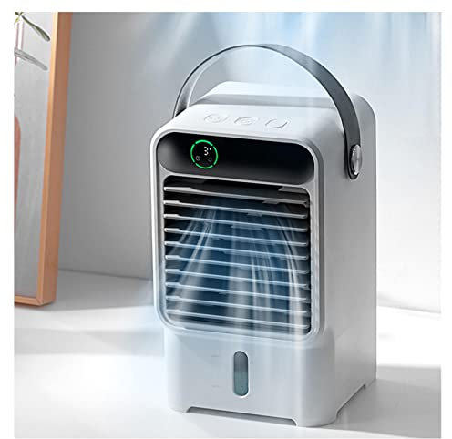 VVLXRIC Condizionatore Portatile Leggero Display Digitale Regolabile Mini Aircon Silenzioso Durevole Rinfrescatore d'Aria per Camera da Letto,Home Office,Uso Esterno