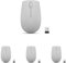 Lenovo 300 Wireless Compact Mouse (Arctic Grey) with battery (Pack of 4)