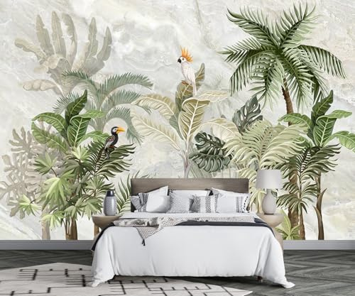 Papel Pintado Pared 3D Plantas De La Selva Tropical Mural Papel Pintado Infantil Papel Tapiz Fotomurales Decorativos Pared Wallpaper -F041-250cmX175cm