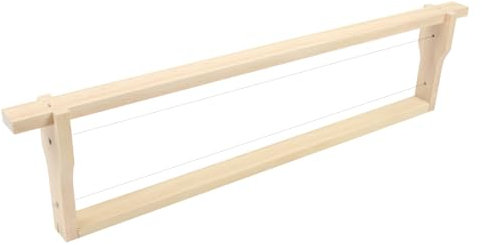 10x Deutsch Normal Rähmchen Hoffmann 110 mm gedrahtet für DNM Halb Zargen Imkerei Bienen Beuten